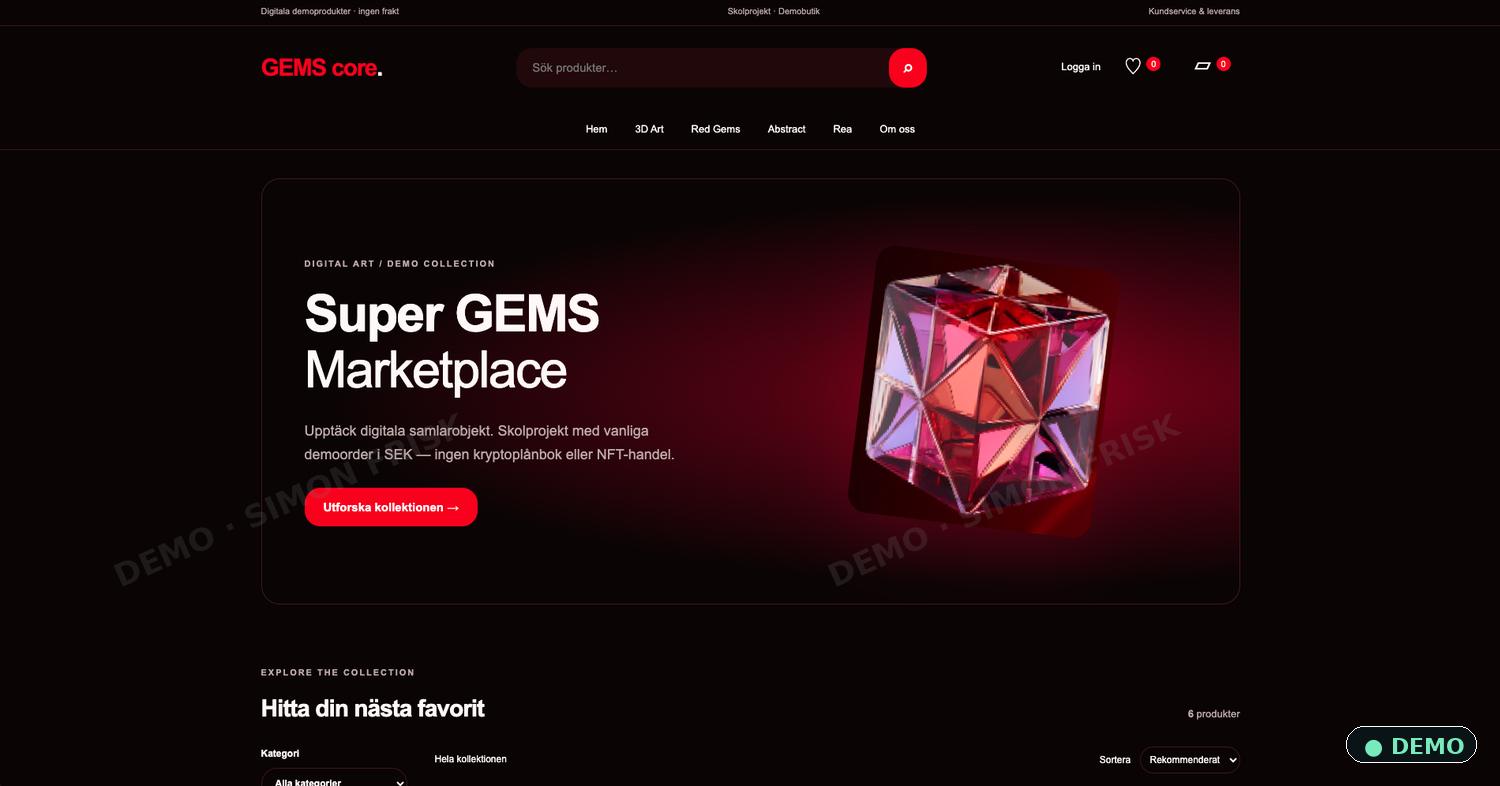 Gems Core – demo